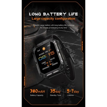 C20 Pro Смарт-часы для мужчин Bluetooth Музыкальный звонок Спорт на открытом воздухе Фитнес