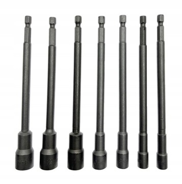 KLUCZE 6-13 NASADOWE MAGNETYCZNE DŁUGIE 150mm 8szt