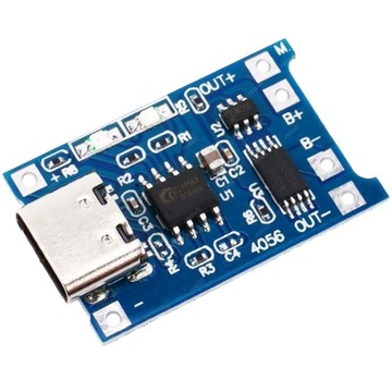 ŁADOWARKA Li-Ion Li-Poly 18650 TP4056 USB-C 1A ZAB