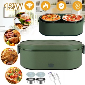 PRZENOŚNY PODGRZEWANY POJEMNIK NA LUNCH 800 ML