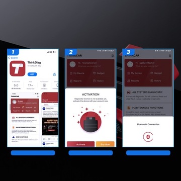 Thinkcar Thinksafe OBD2 Bluetooth-сканер для всей автомобильной системы
