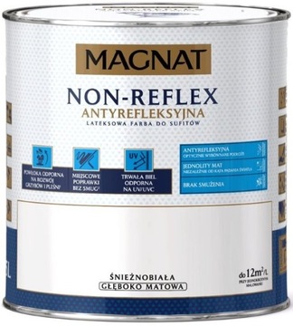 MAGNAT NON-REFLEX Белая краска для потолка 2,5л