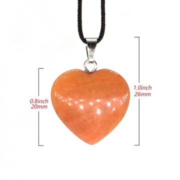 Labradoryt 20mm kamień naturalny Mix kształt serca