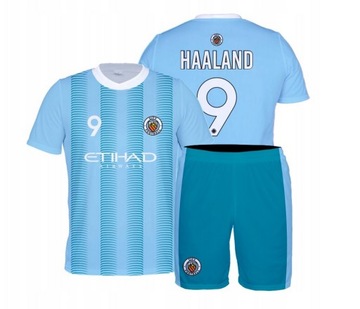 Strój Piłkarski HAALAND MANCHESTER komplet sportowy 122 cm
