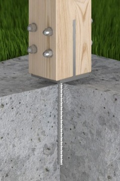 Бетонный столбчатый фундамент - встраиваемый - PSW 91x130