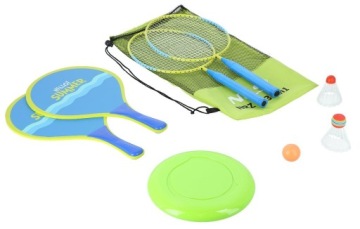 Комплект для бадминтона NILS, волан, чехол для ракетки.