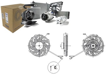 VENTILÁTOR CHLADIČŮ CITROEN EVASION JUMPY FIAT SCUDO ULISEE LANCIA