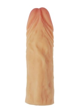 Секс-удлиняющая накладка из киберкожи на пенис