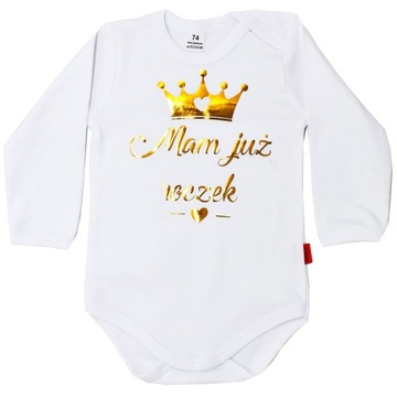 Body białe z falbanką Mam już roczek 92