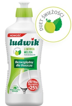 Ludwik Płyn do mycia naczyń Limonka Melisa 900ml