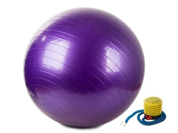 Zestaw Piłka gimnastyczna + pompka 65cm rehabilitacyjna domowa siłownia