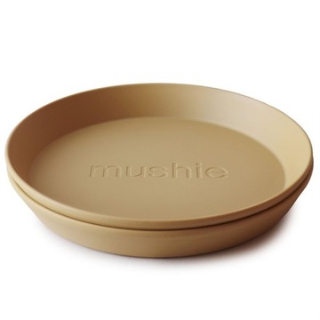 Talerzyki MUSHIE Round 2 sztuki Mustard