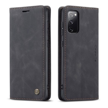 ETUI SKÓRZANE NA KLAPKĘ Z MAGNESEM Samsung S20 FE CZARNY