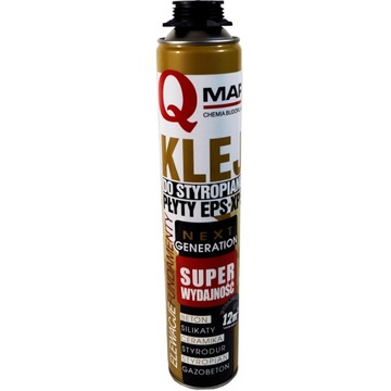 KLEJ DO STYROPIANU XPS EPS 750ml POLIURETANOWY