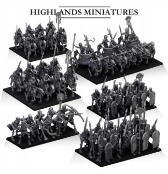 Древняя конница скелетов с луками x5 — Highlands Miniatures