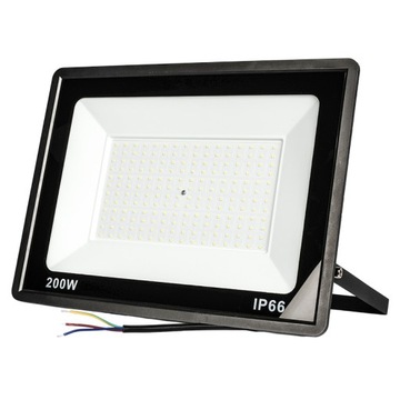 ГАЛОГЕННЫЙ РЕФЛЕКТОР СВЕТОДИОДНЫЙ НАРУЖНЫЙ ПРОЖЕКТОР ТОНКАЯ ЛАМПА IP66 200ВТ 6000К