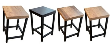 Solidny HOKER metalowy taboret 60cm WYBÓR KOLORÓW KRZESŁO ZŁOŻONE