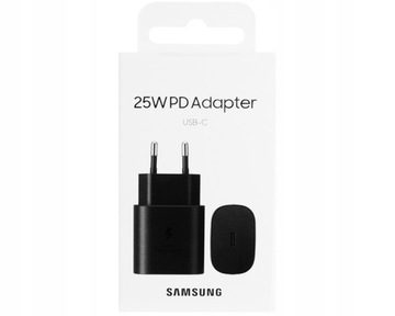 Настенное зарядное устройство с адаптером Samsung EP-TA800NB мощностью 25 Вт.