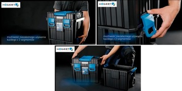 Ящик для инструментов на колесах, 2 мобильных модуля.