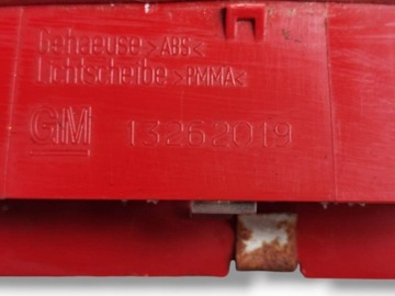 LAMPA SVĚTLO STOP KRYT ZADNÍ OPEL ASTRA J IV 2009-2012 HATCHBACK 13262019