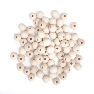 DREWNIANE KORALIKI kulki 12 mm 40g