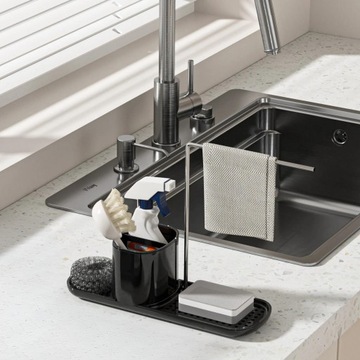 КУХОННЫЙ ОРГАНАЙЗЕР ДЛЯ АКСЕССУАРОВ, дозатор жидкости для мытья посуды с помпой