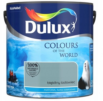 FARBA DULUX KOLORY ŚWIATA- błękitny lodowiec, 2.5l
