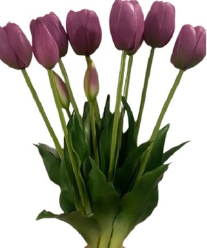 40 cm Tulipan Tulipany jak ŻYWE SILIKONOWE 5 szt