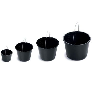 4x wiadro budowlane gospodarcze 20L+16L+12L+5L