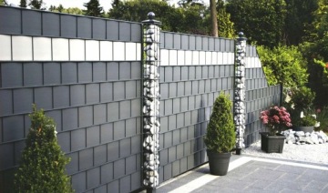 СЕРАЯ ЛЕНТА ДЛЯ ЗАБОРА 19 АНТРАЦИТОВАЯ ЛЕНТА ДЛЯ ПАНЕЛИ ЗАБОРА 35 м