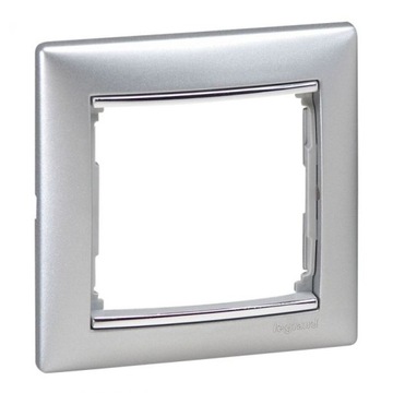 LEGRAND VALENA S RAMKA POJEDYNCZA ALUMINIUM/SREBRO