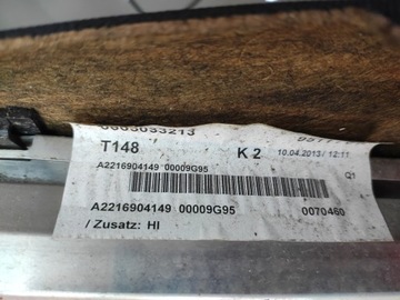 MERCEDES W221 FACELIFT ROLETA KUFRU ZADNÍ OKNO POLIČKA SPRÁVNÁ ORIGINÁLNÍ