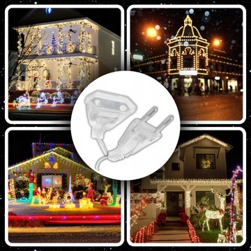 ОДИНОЧНЫЙ ПЛОСКИЙ УДЛИНИТЕЛЬ 1 РОЗЕТКА 5 М ДЛЯ ЗАНАВЕСНЫХ РОЖДЕСТВЕНСКИХ СВЕТИЛЬНИКОВ