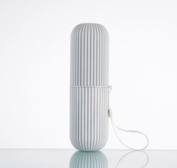 СЕРЫЙ КОНТЕЙНЕР ДЛЯ ЗУБНОЙ ПАСТЫ ЩЕТКИ