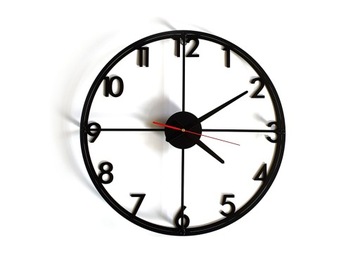 Zegar ścienny/stojący MONO digits,duży 46cm CZARNY