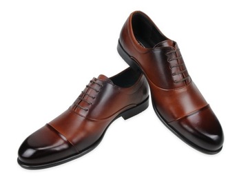 Eleganckie skórzane buty wizytowe oxford 6644