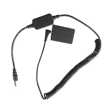 Łącznik DC DR E12 Wymień baterię LP E12, USB