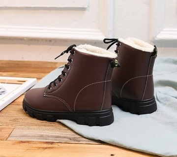 BUTY ZIMOWE DAMSKIE OCIEPLANE ŚNIEGOWCE R.39