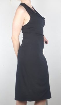 sukienka elegancka czarna midi M 0B57