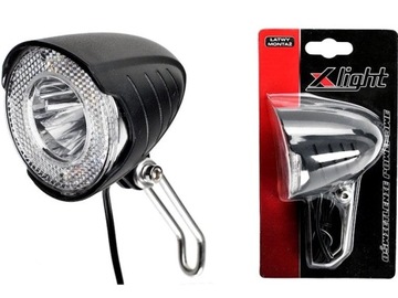 Lampa PRZEDNIA NA DYNAMO 80lm LED PROX XC-110