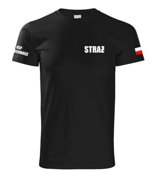 Koszulka Strażacka OSP Straż Pożarna POLSKA r. XL