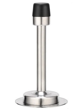 ODBOJNIK ODBÓJ STOPER DO DRZWI BLOKADA OGRANICZNIK SREBRNY STAL 78mm*55mm