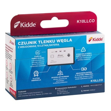 Czujnik tlenku węgla (czadu) KIDDE K10LLCO