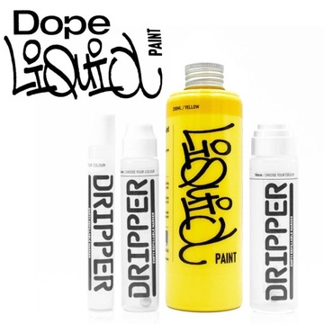 Dope - Жидкая перманентная алкокраска Желтая - 200мл