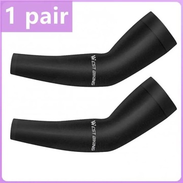 1 Pair Ice Silk Sleeve Cooling Sun Shade Women Men Sleeve Uv Protection Lon