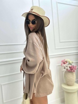 Komplet Americano 3-częściowy Millagro top koszula spodenki fango bawełna