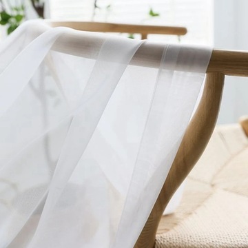 Штора 400х250 Равномерная Готово для гостиной Белоснежная Вуаль на Ленте