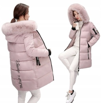 KURTKA DAMSKA DŁUGA Parka KAPTUREM ZIMOWA BGHr.3XL