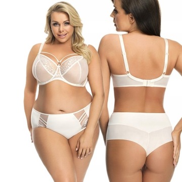 Biustonosz GORSENIA K496 PARADISE śmietanowy 90E