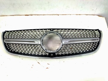 Решетка радиатора Mercedes w447 V CLASS 2016-19 Diamant Silver с камерой